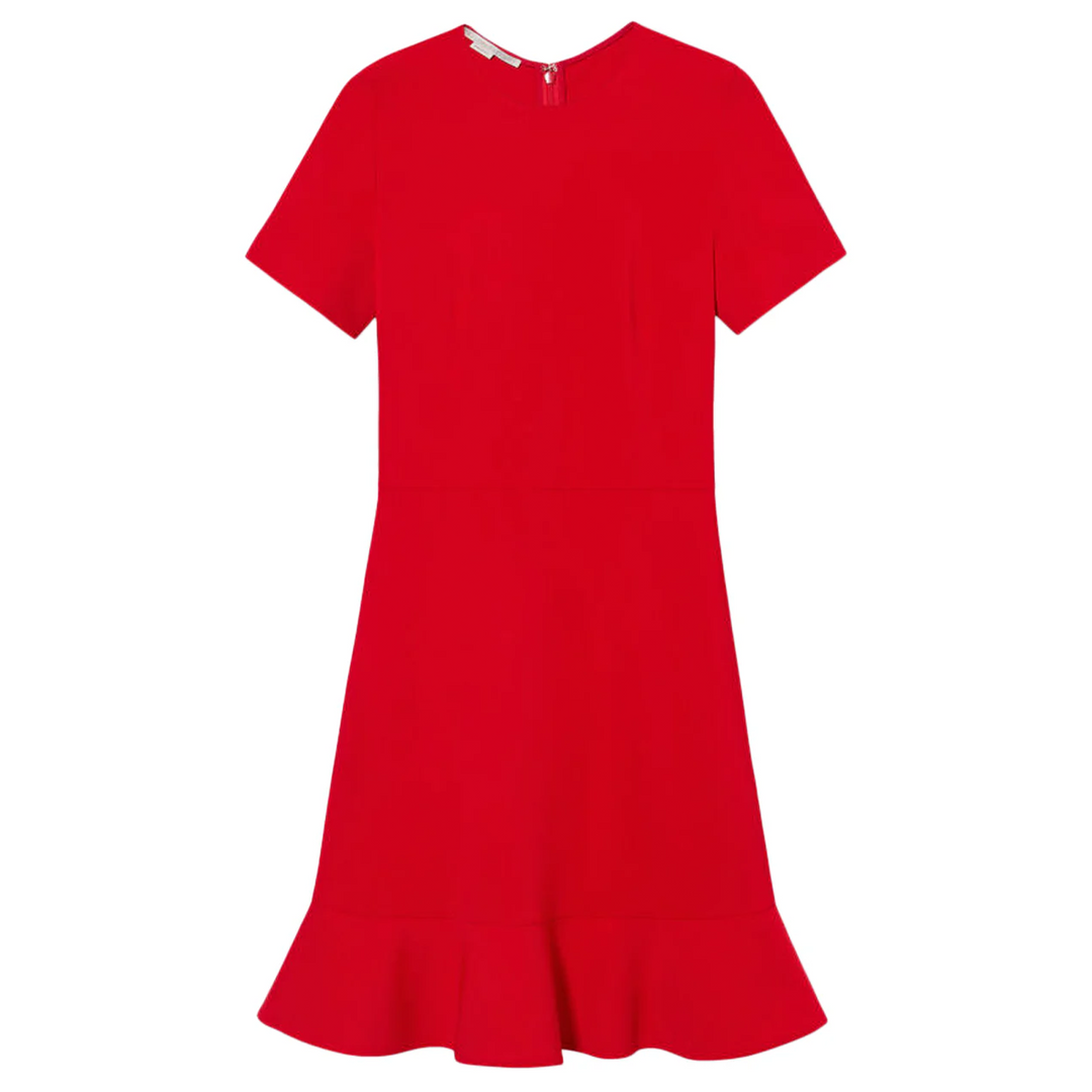 Iconic Midi Dress With Ruffle Hem