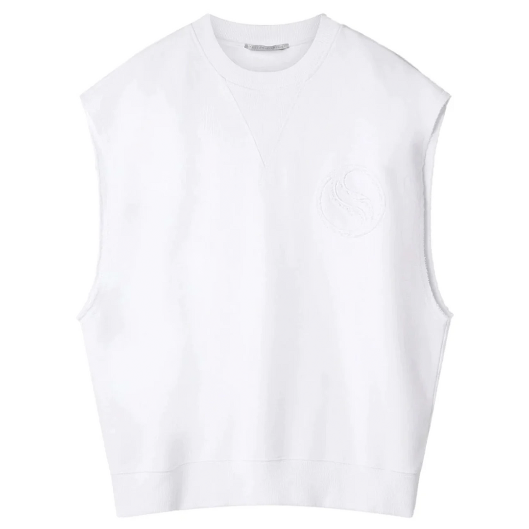 Logo Patch Sleeveless Sweatshirt