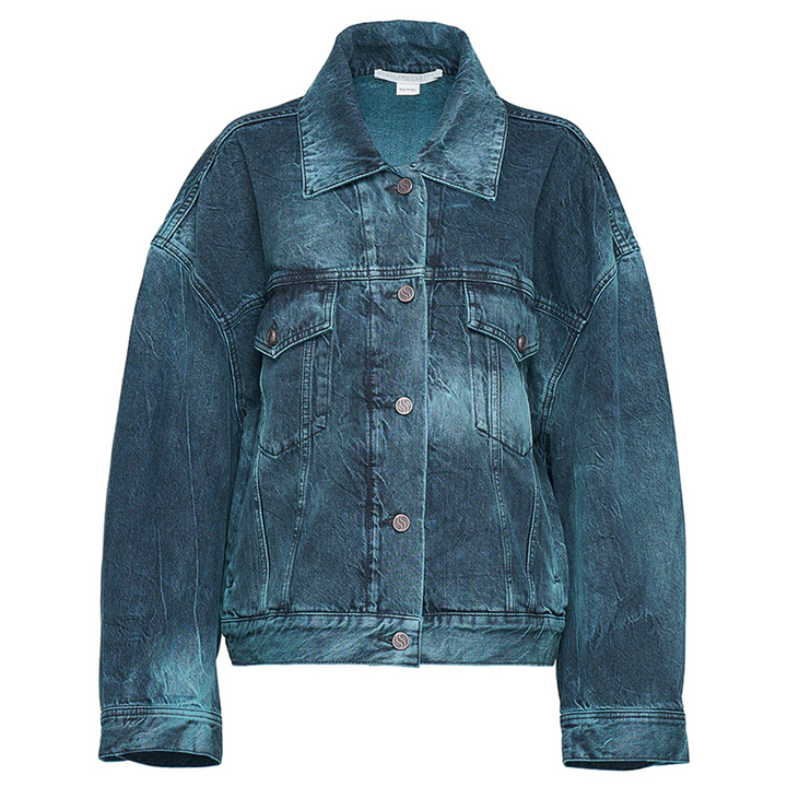 Tie Dye Oversize Denim Jacket