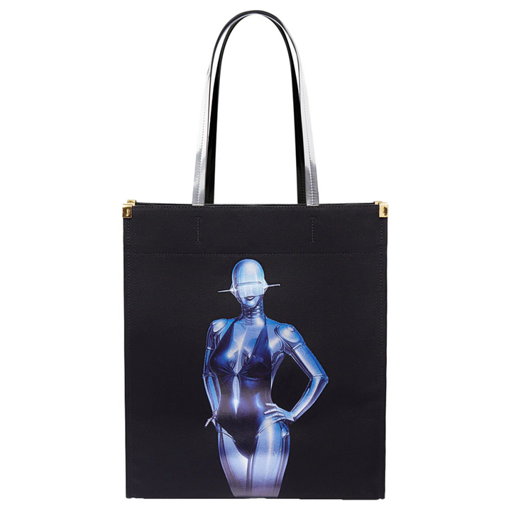 Stella McCartney + Sorayama Sexy Robot Graphic Organic Cotton Canvas Tote Bag