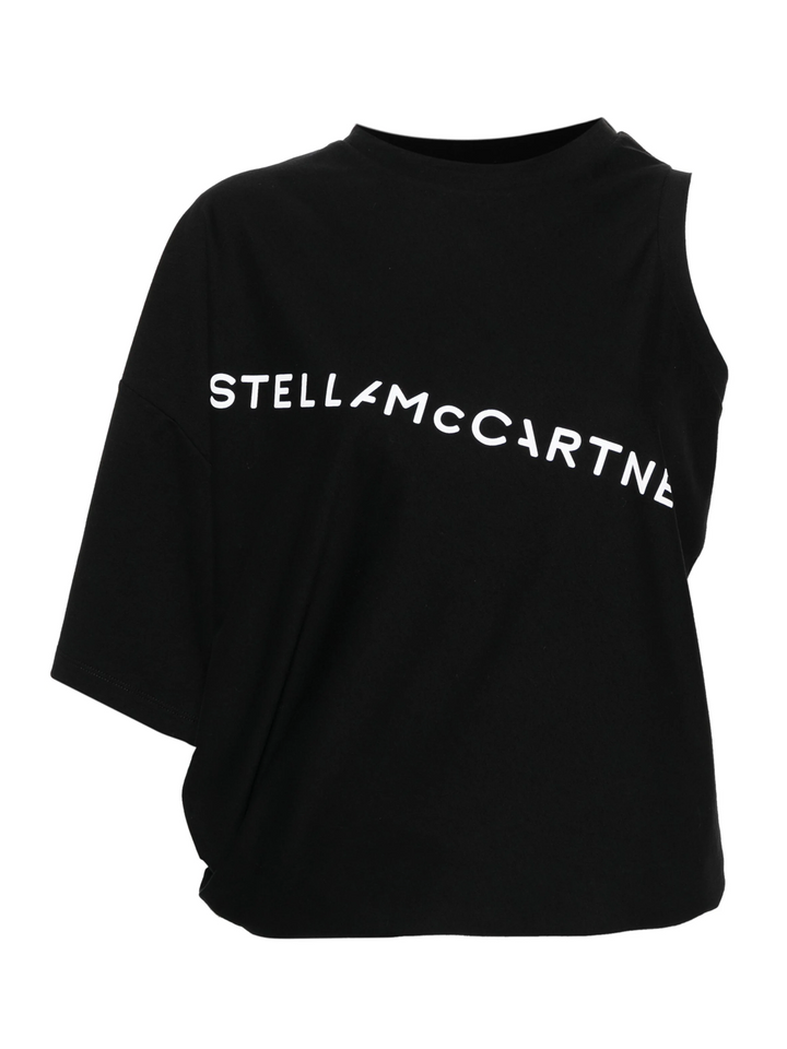      STELLAMCCARTNEY_FluidLogoOneSleeveTop-Black