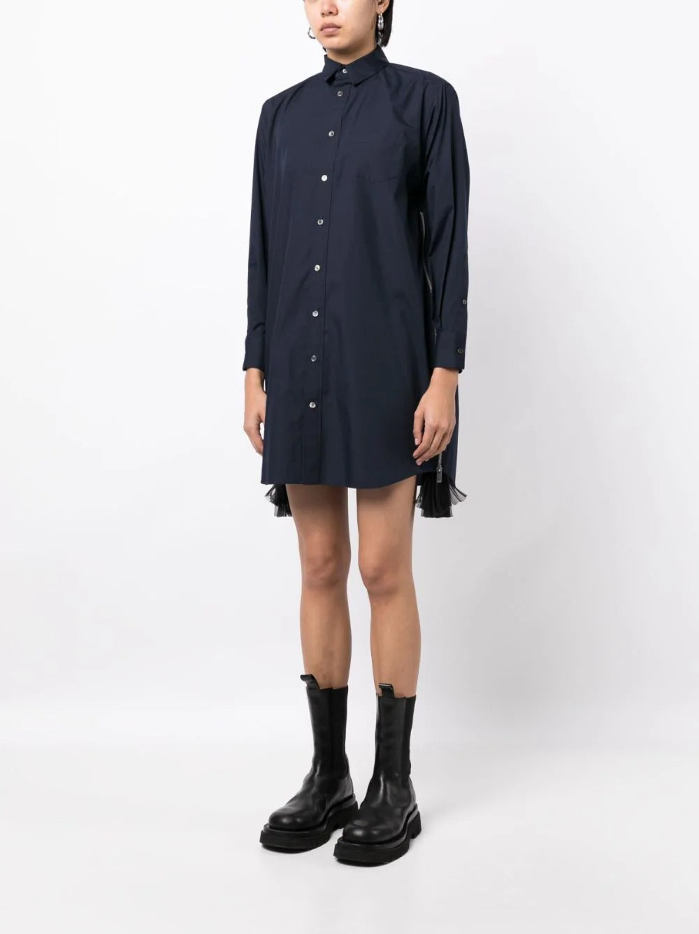 Sacai-Cotton-Poplin-Dress-Navy-3