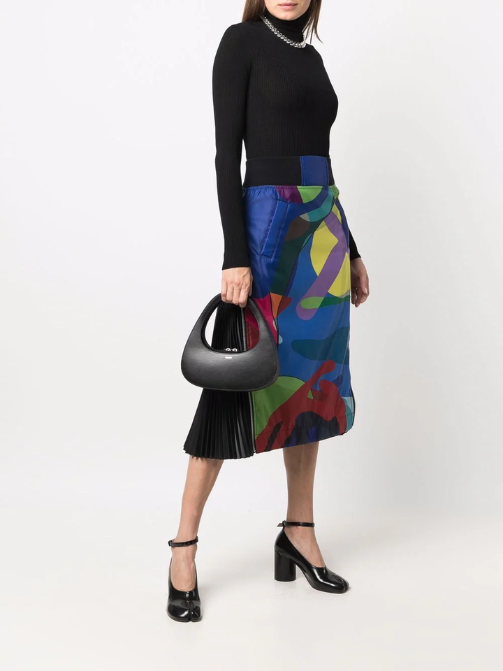 Sacai KAWS Print Skirt Multi 2