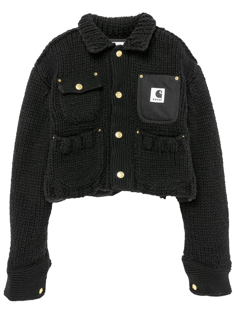 sacai X Carhartt WIP Unisex Knit Jacket Michigan