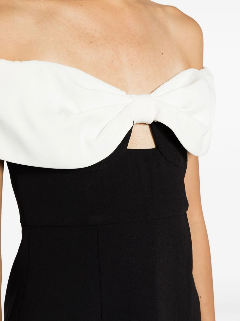 Black Crepe Bow Mini Dress Club21.com Black Crepe Bow Mini Dress Club21.com