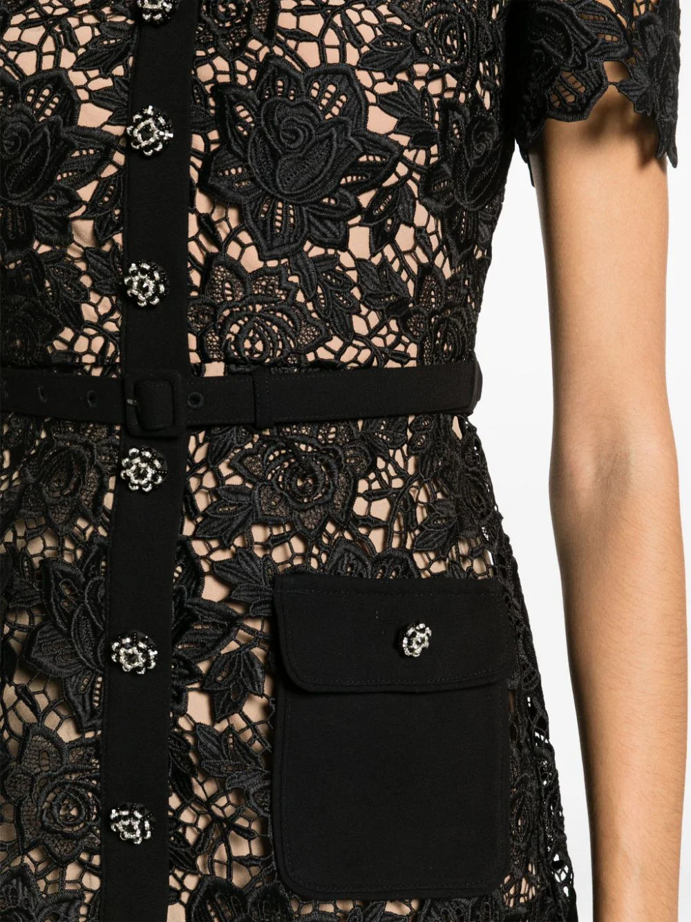 Black Lace Open Neck Mini Dres Club21.com Black Lace Open Neck Mini Dres Club21.com