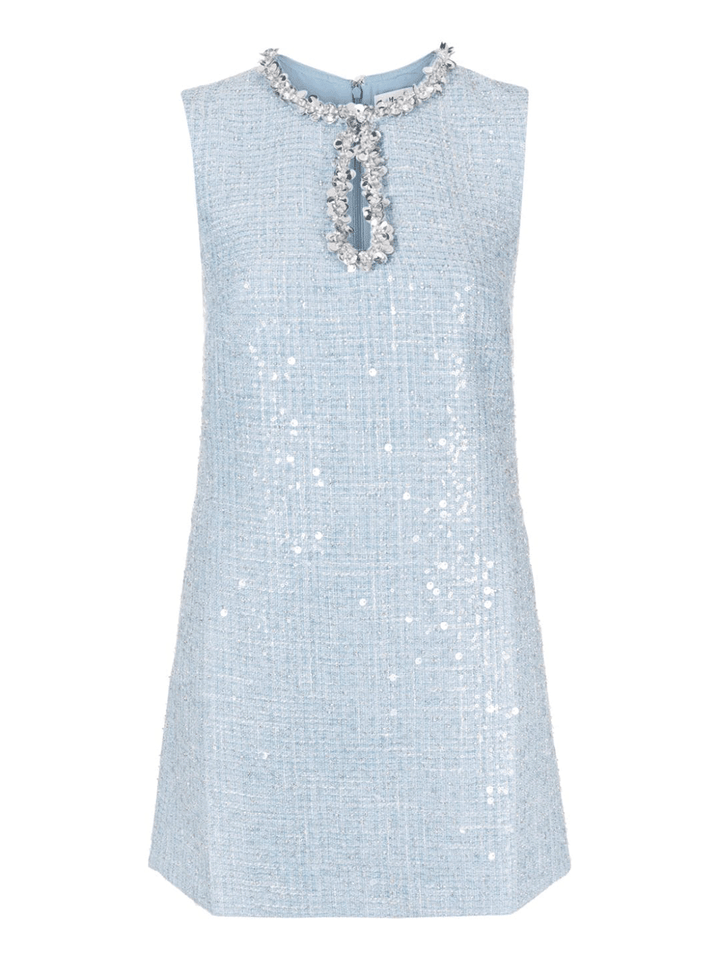 Self-Portrait-Blue-Sequin-Boucle-Mini-Dress-Blue-1