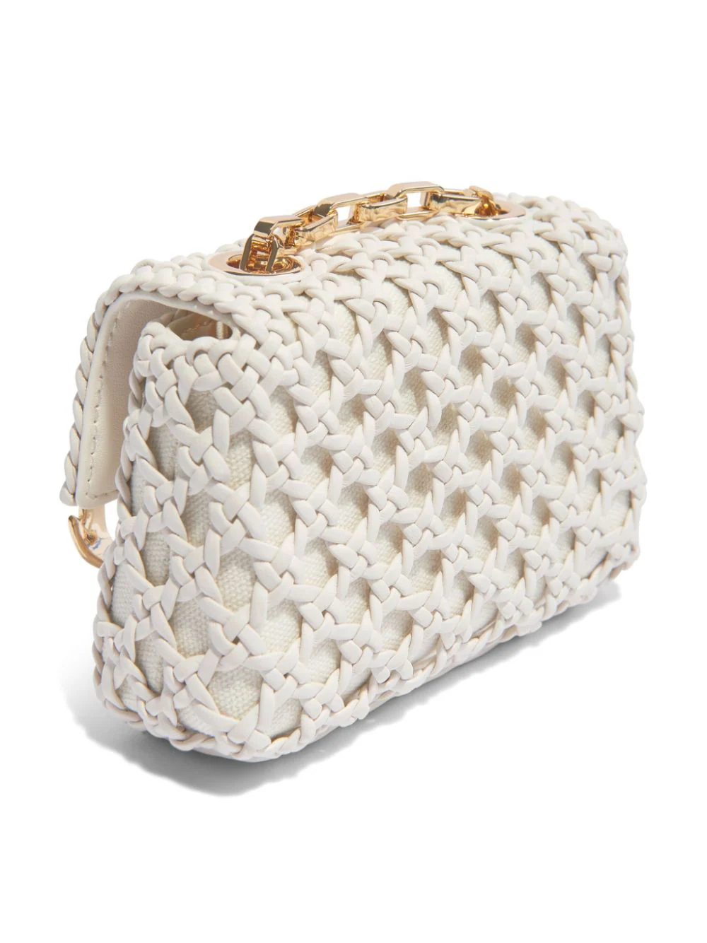 Self-Portrait-Cream-Woven-Leather-Micro-Bag-White-4