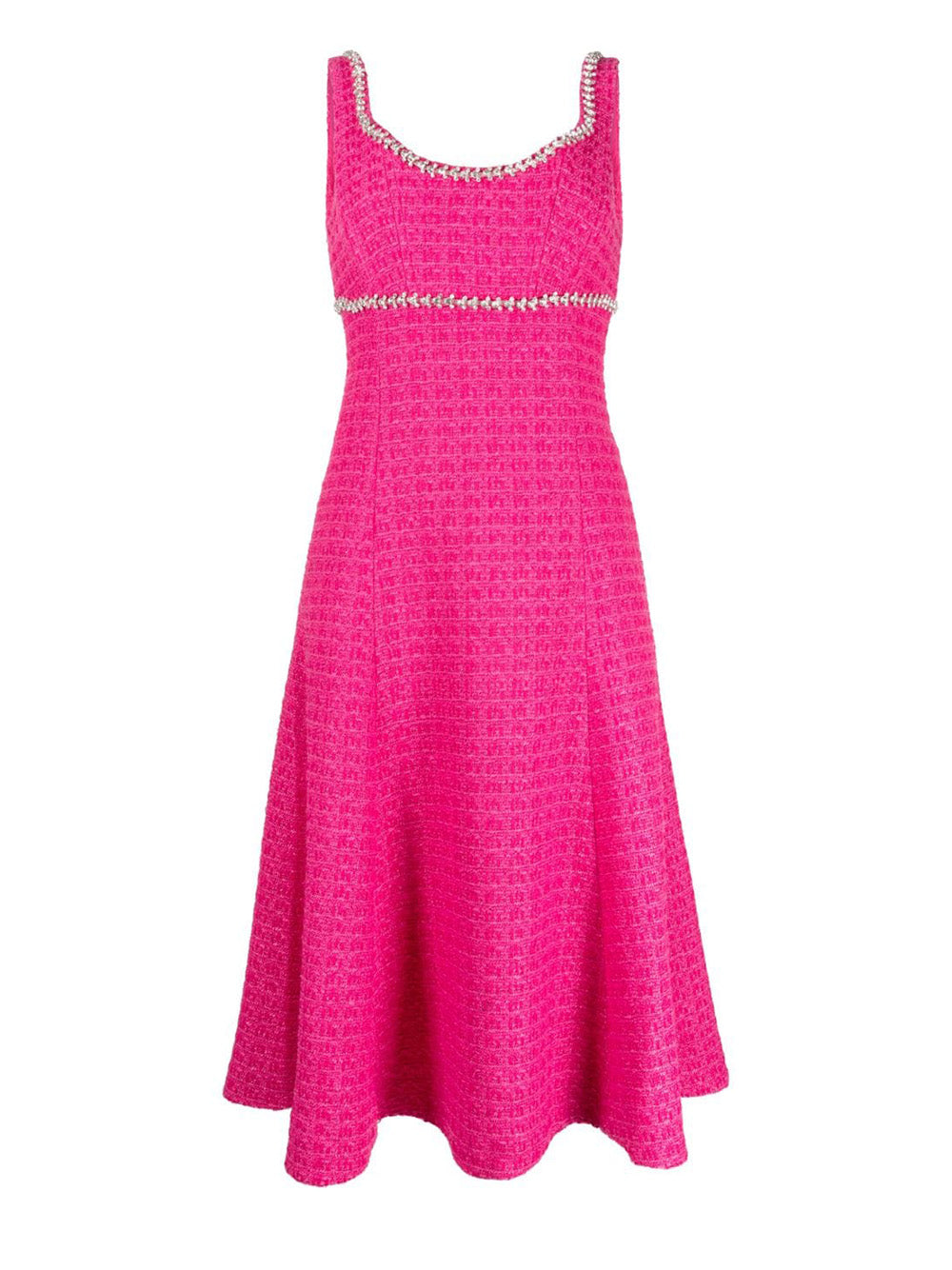     Self-Portrait-Fuchsia-Boucle-Midi-Dress-Pink-1