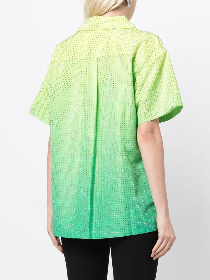 Self-Portrait-Green-Hotfix-Taffeta-Shirt-Green-2