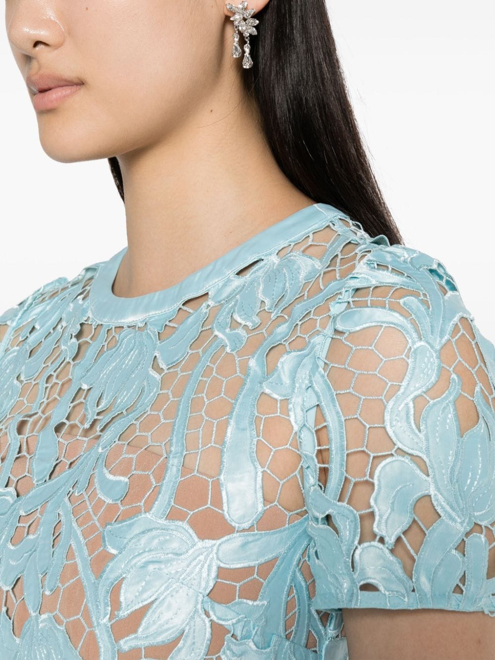 Light Blue Lace Midi Dress Club21.com Light Blue Lace Midi Dress Club21.com
