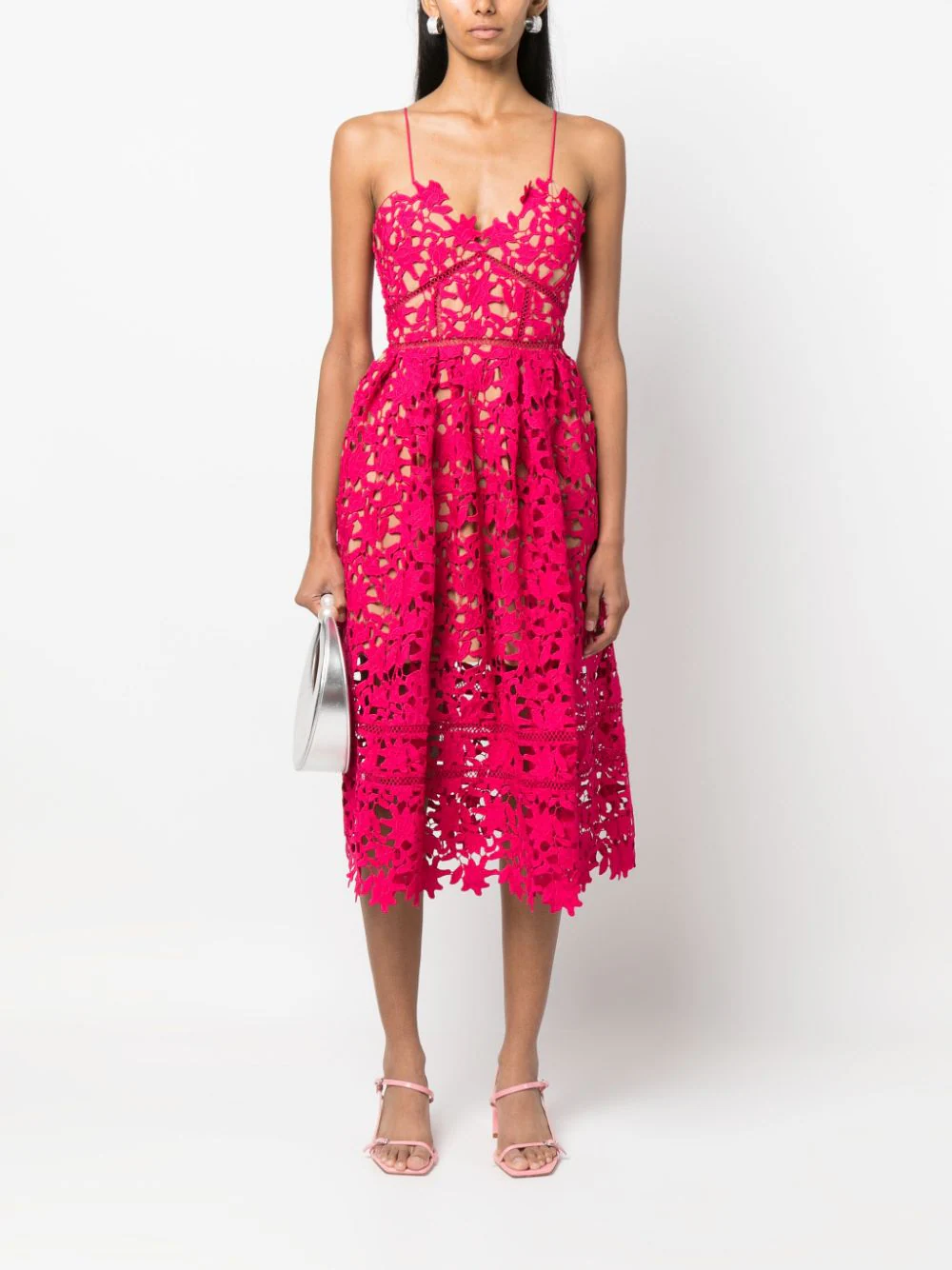 self portrait hot pink azalea dress Hot Pink Azalea Dress