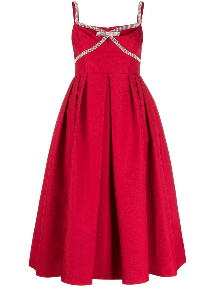 Self-Portrait-Red-Textured-Diamante-Midi-Dress-Red-1