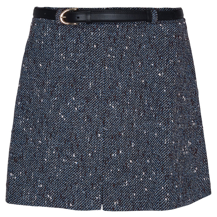 Blue Boucle Mini Skirt