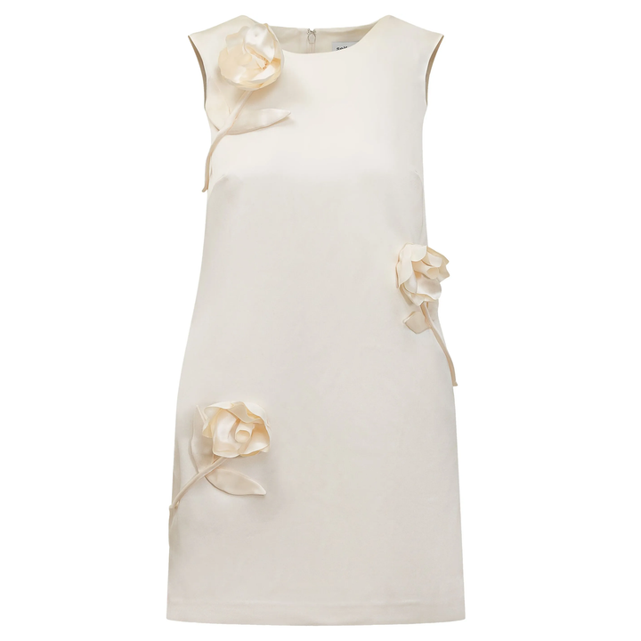 Self-Portrait_Cream_3D_Flower_Satin_Mini_Dress_Cream