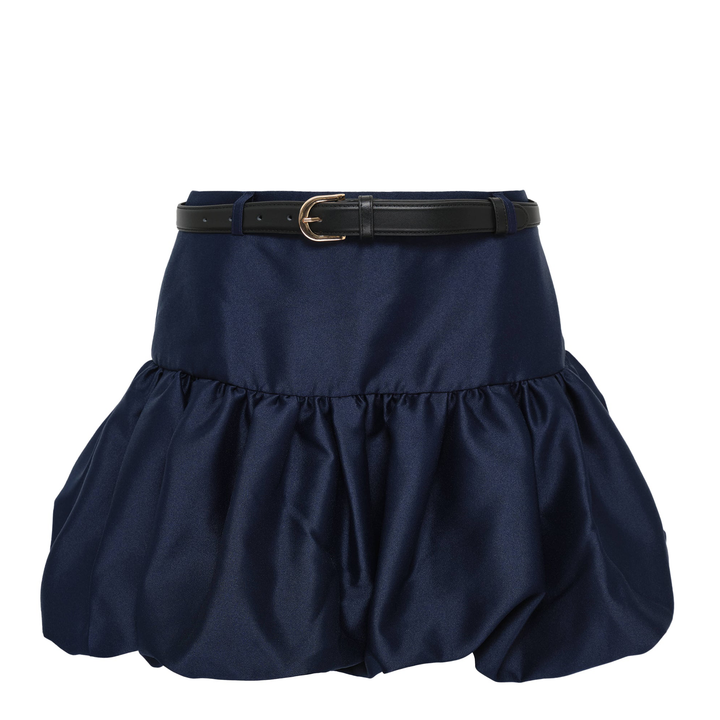 Navy Taffeta Skirt
