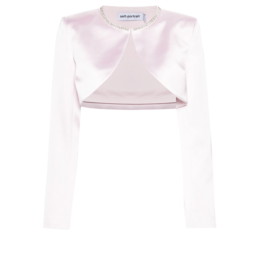 Pink Satin Bolero Jacket Club21