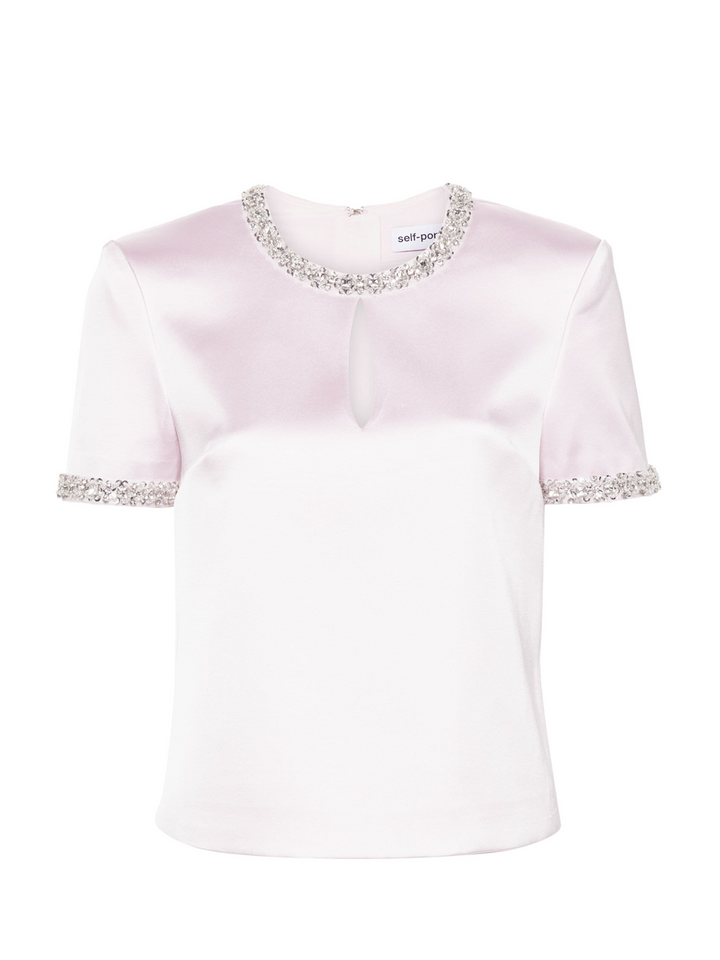 Self-Portrait_Pink_Satin_Embellished_Top-Pink