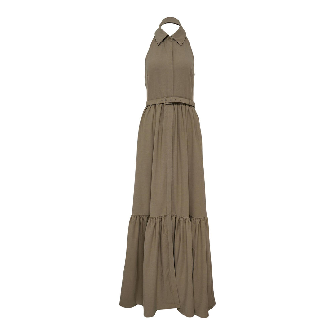 Sleeveless Twill Maxi Dress Sleeveless Twill Maxi Dress