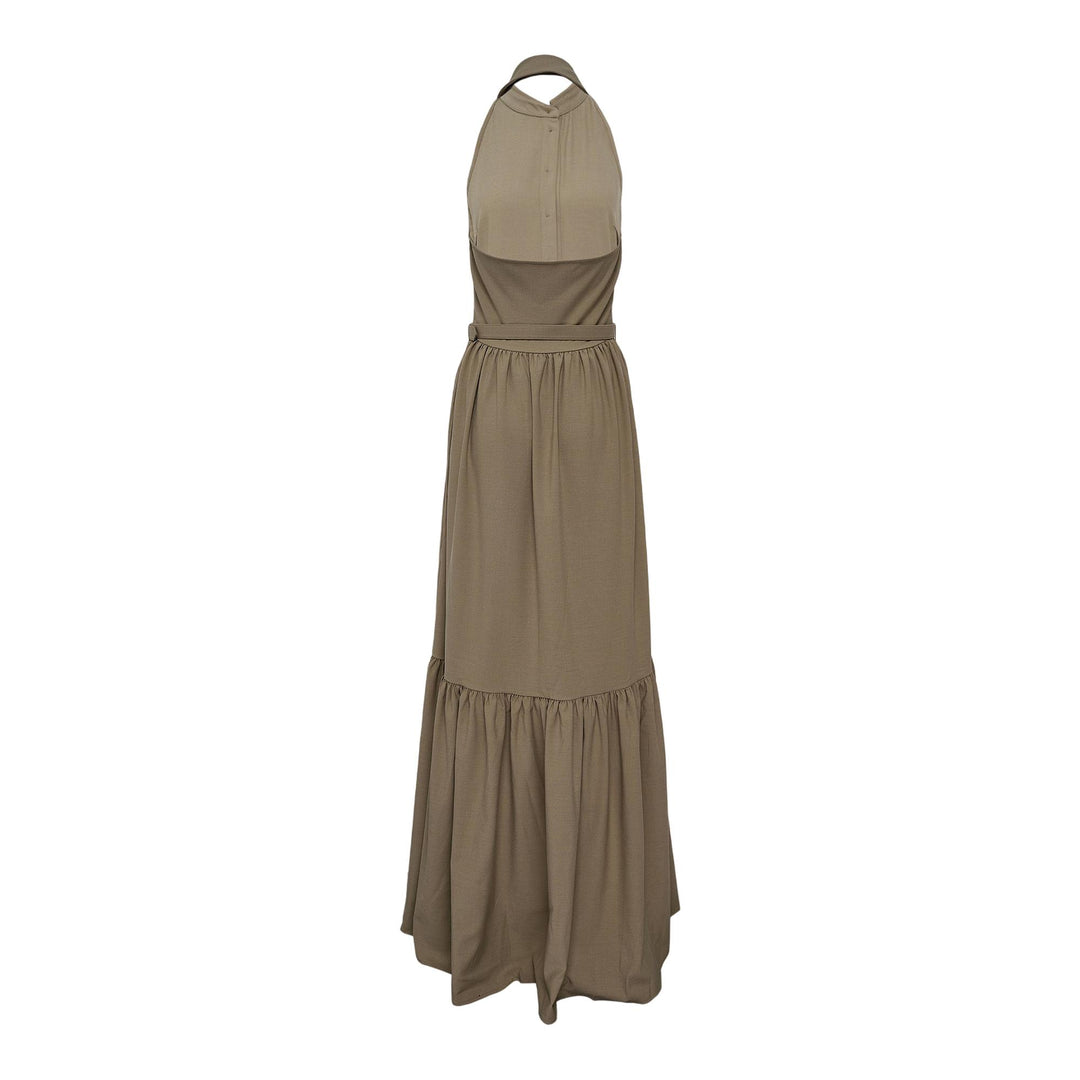 Sleeveless Twill Maxi Dress Sleeveless Twill Maxi Dress