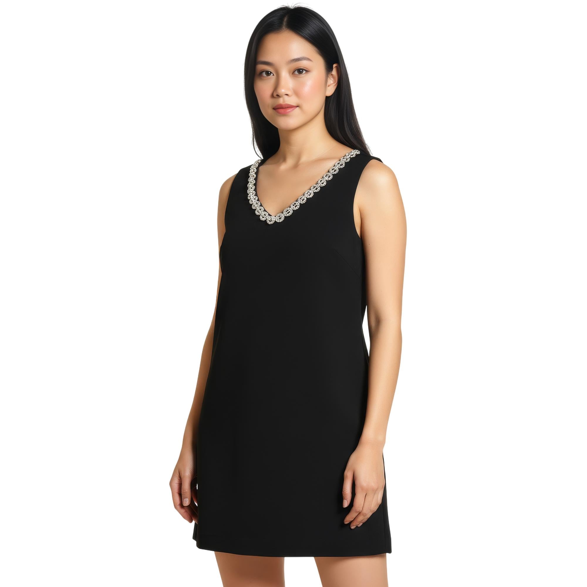 black dress with mesh cleavage Jaila Mesh Bodice Halter Maxi Dress Black
