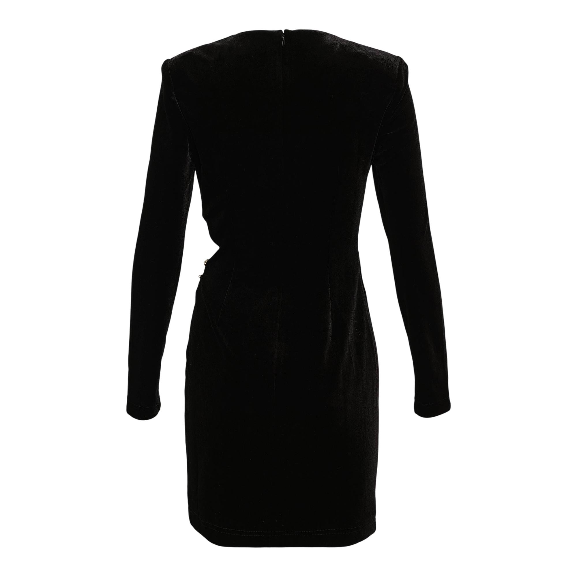 Self-Portrait Women's Velvet Embellished Mini Dress - Blue