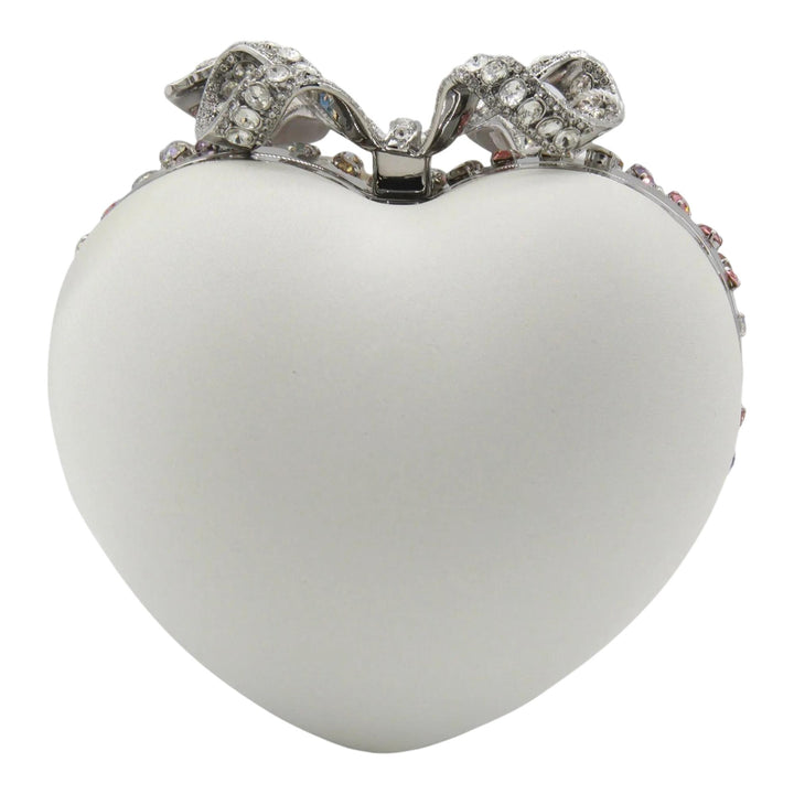 Club21 - Self-Portrait - Multi Crystal Heart Clutch Bag - CLUTCH BAGS - Multi