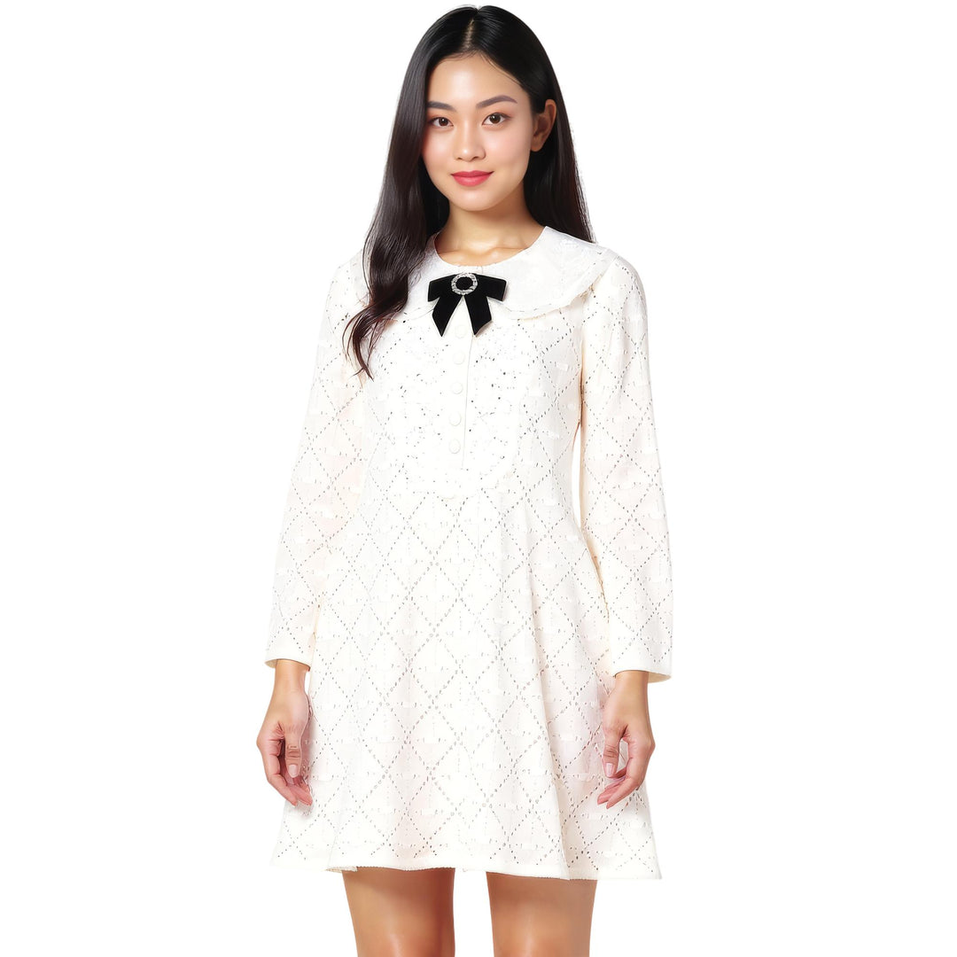 Dress SELF-PORTRAIT Woman color White Dress SELF-PORTRAIT Woman color White