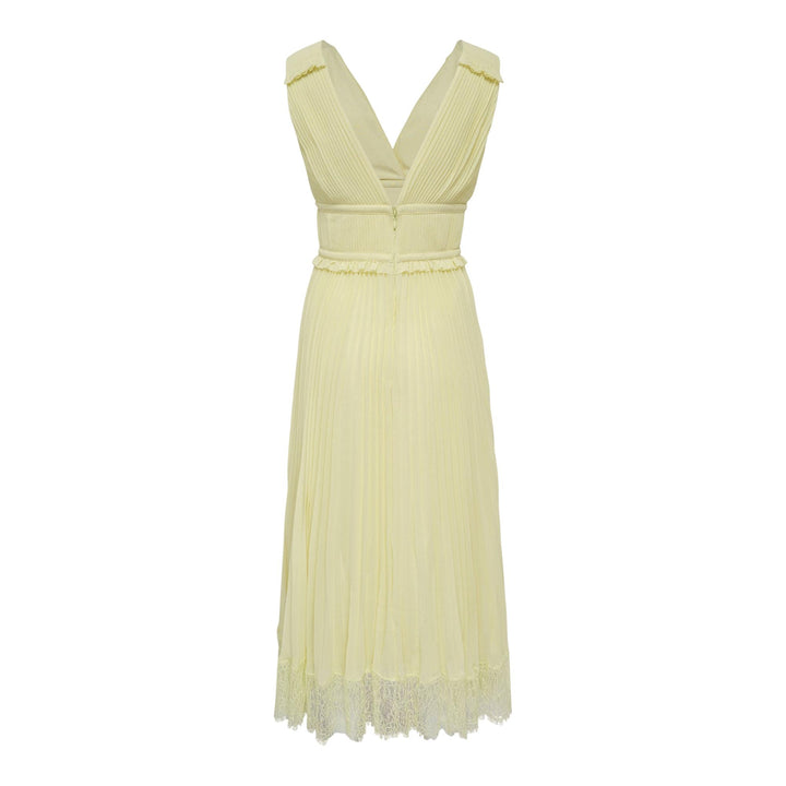 Club21 - Self-Portrait - Yellow Chiffon Midi Dress - WOVEN DRESSES - Yellow