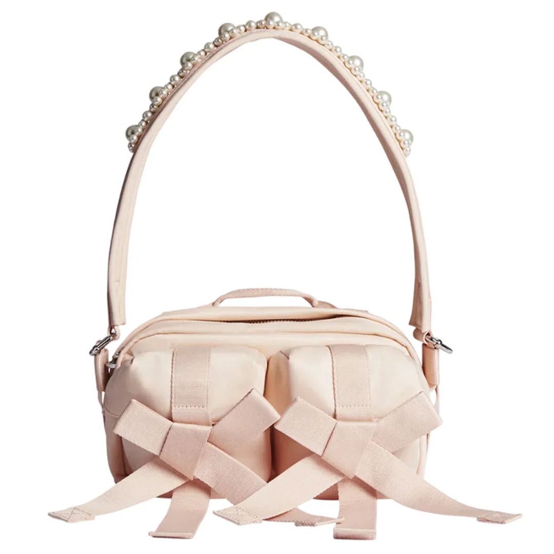 Beaded Classic Bow Crossbody Bag