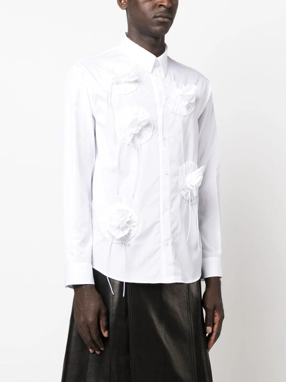 Simone-Rocha-Classic-Fit-Shirt-With-Turbo-Ros-White-3