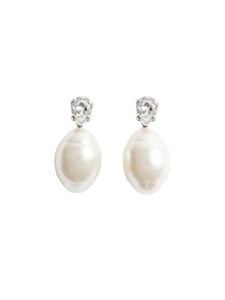 Simone-Rocha-Classic-Pearl-&-Crystal-Stud-Earrings-White-1