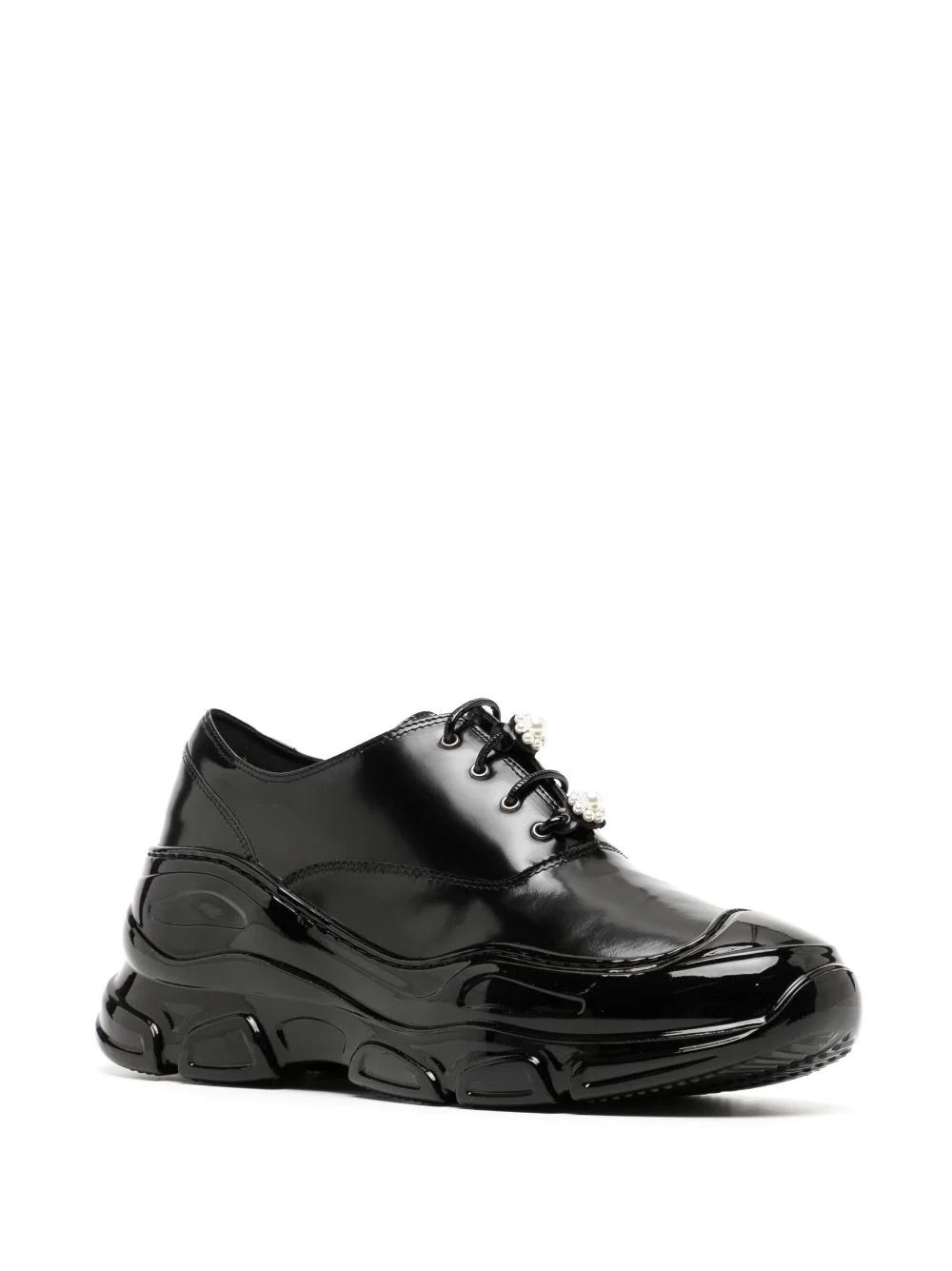 Simone-Rocha-Low-Trek-Lace-Up-Brogue-Shoes-Black-2