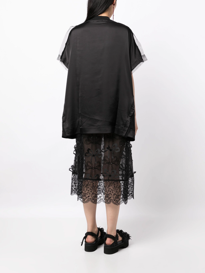 Simone-Rocha-Oversized-T-Shirt-Mini-Dress-Black-4