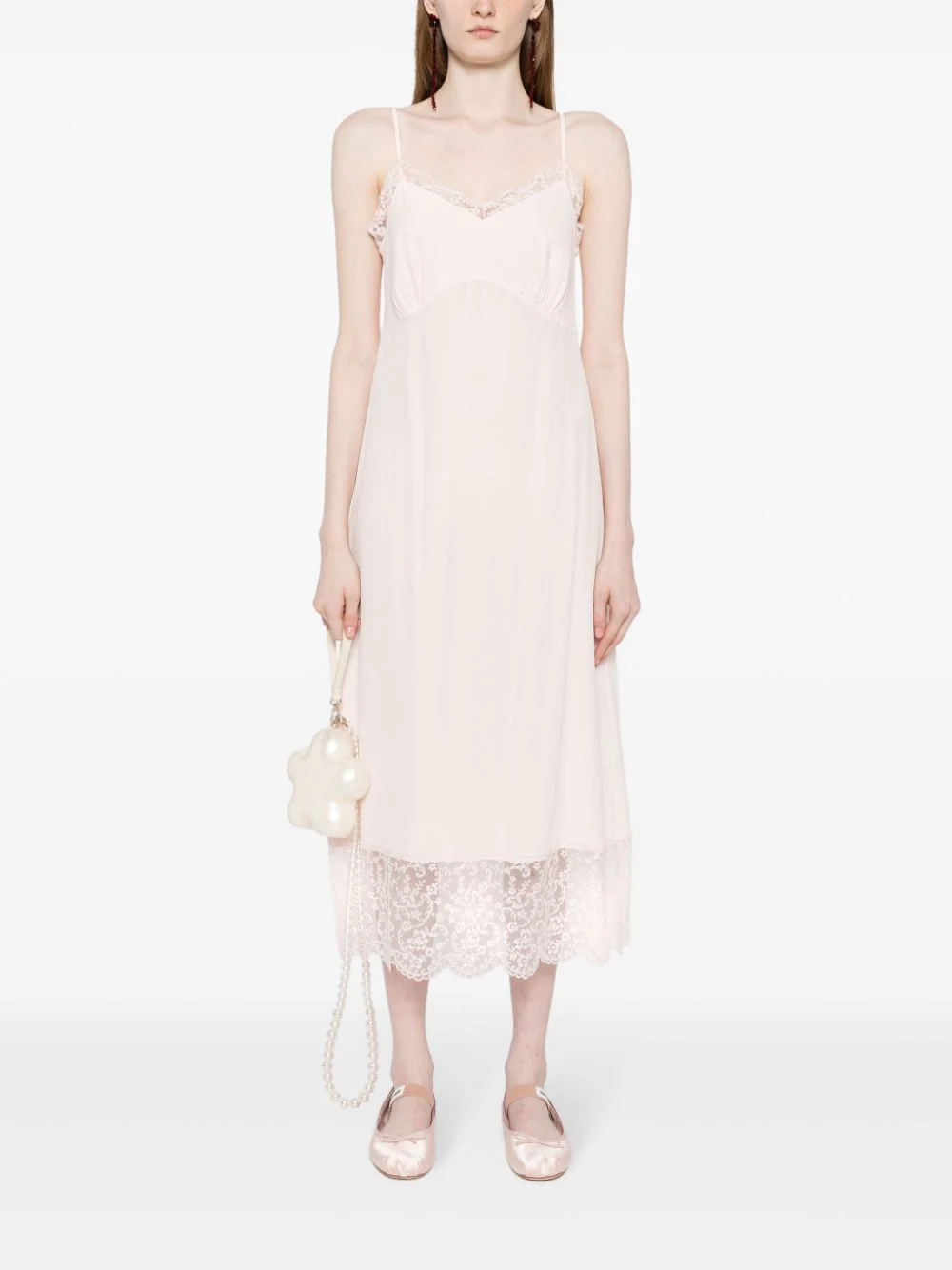 Simone-Rocha-Slip-Dress-With-Deep-Lace-Trim-Pink-2