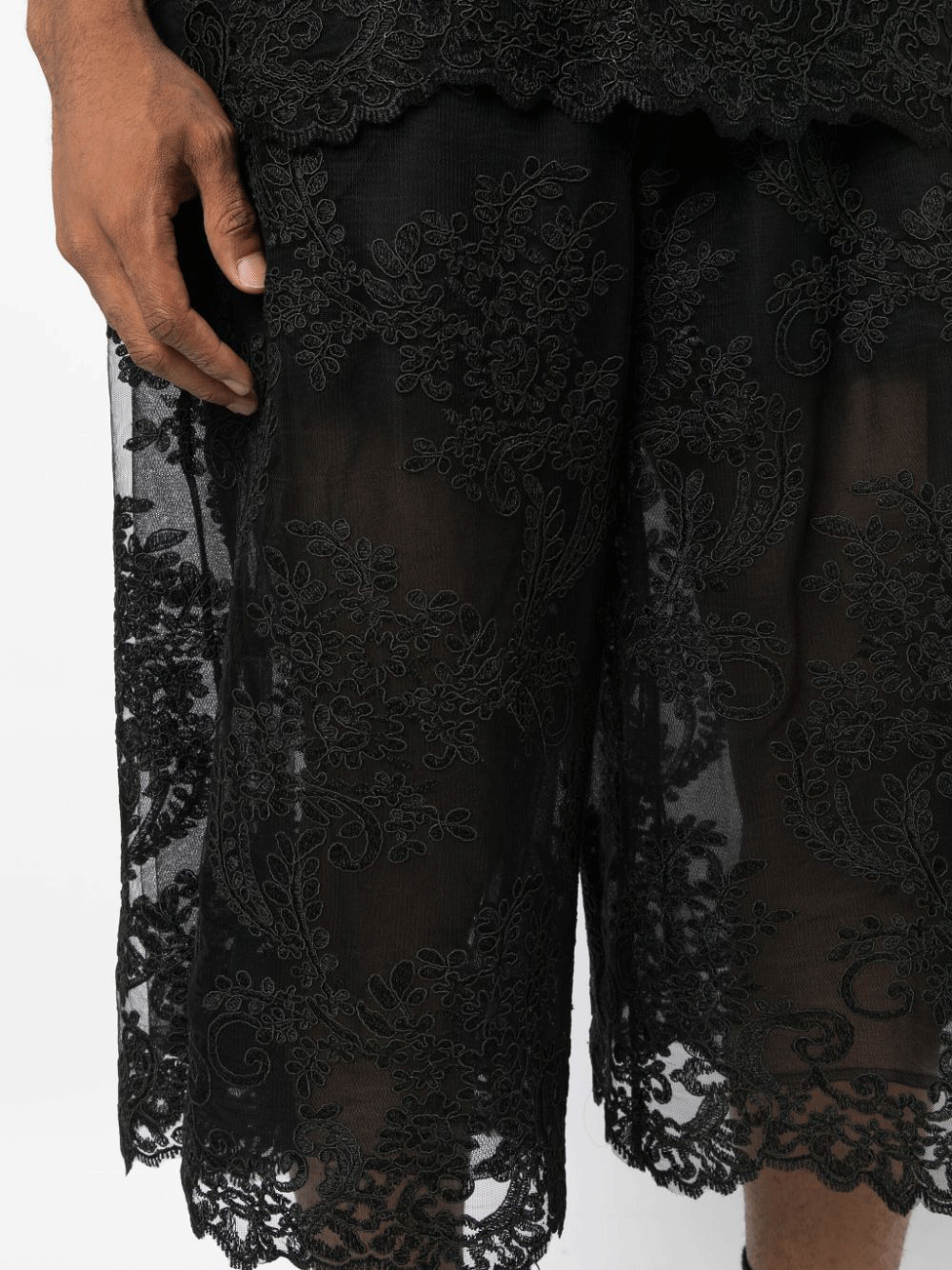 Simone Rocha Straight Leg Trousers Black 5