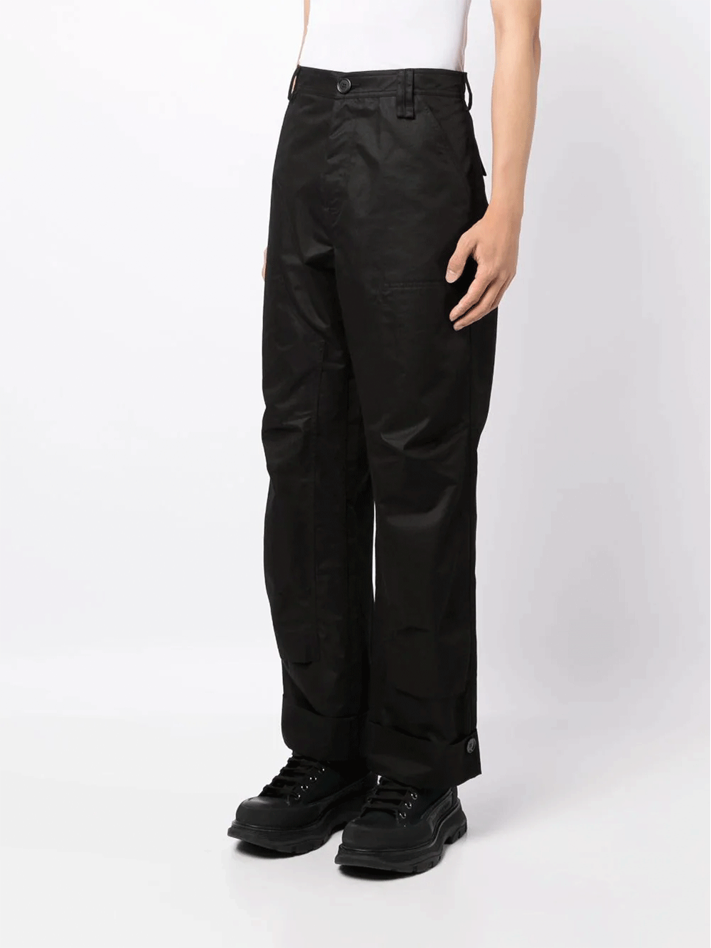 Simone Rocha Workwear Trouser Paper Cotton Black 3