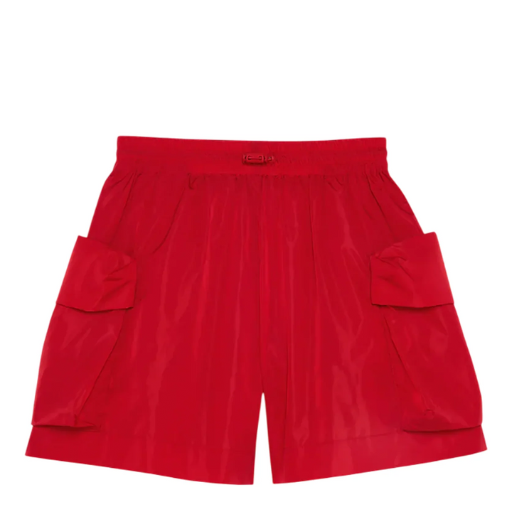 Cargo Flap Pocket Flare Shorts