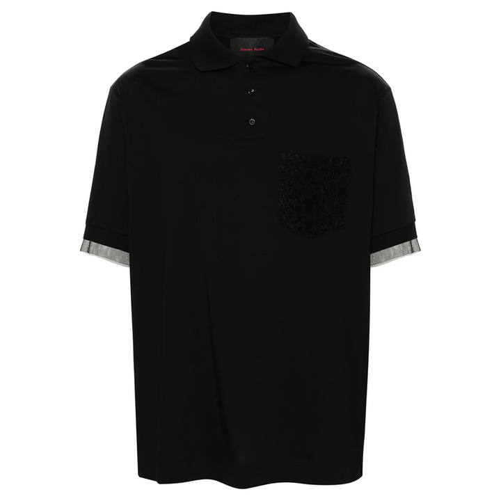 Lace Pocket Polo Shirt