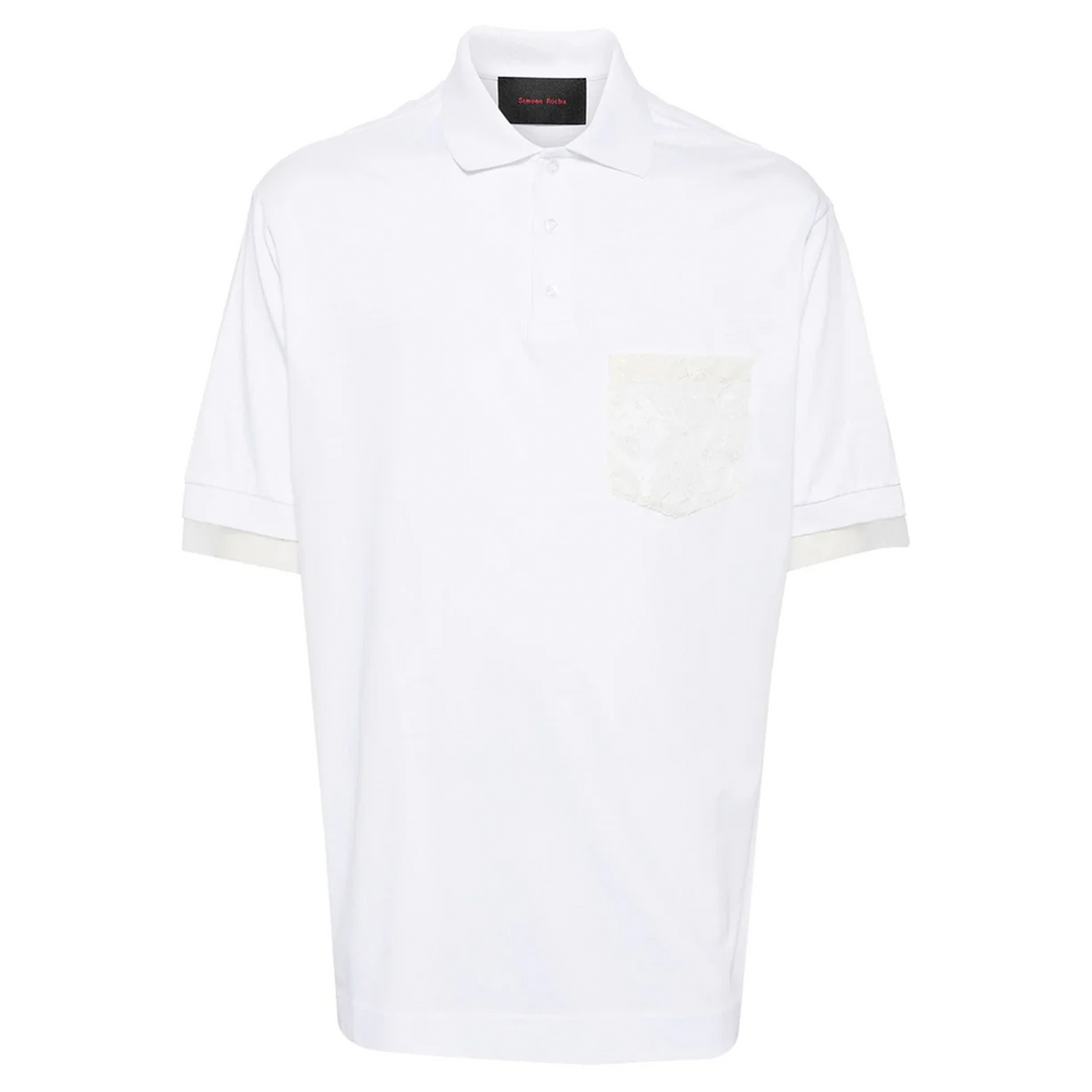 Lace Pocket Polo Shirt