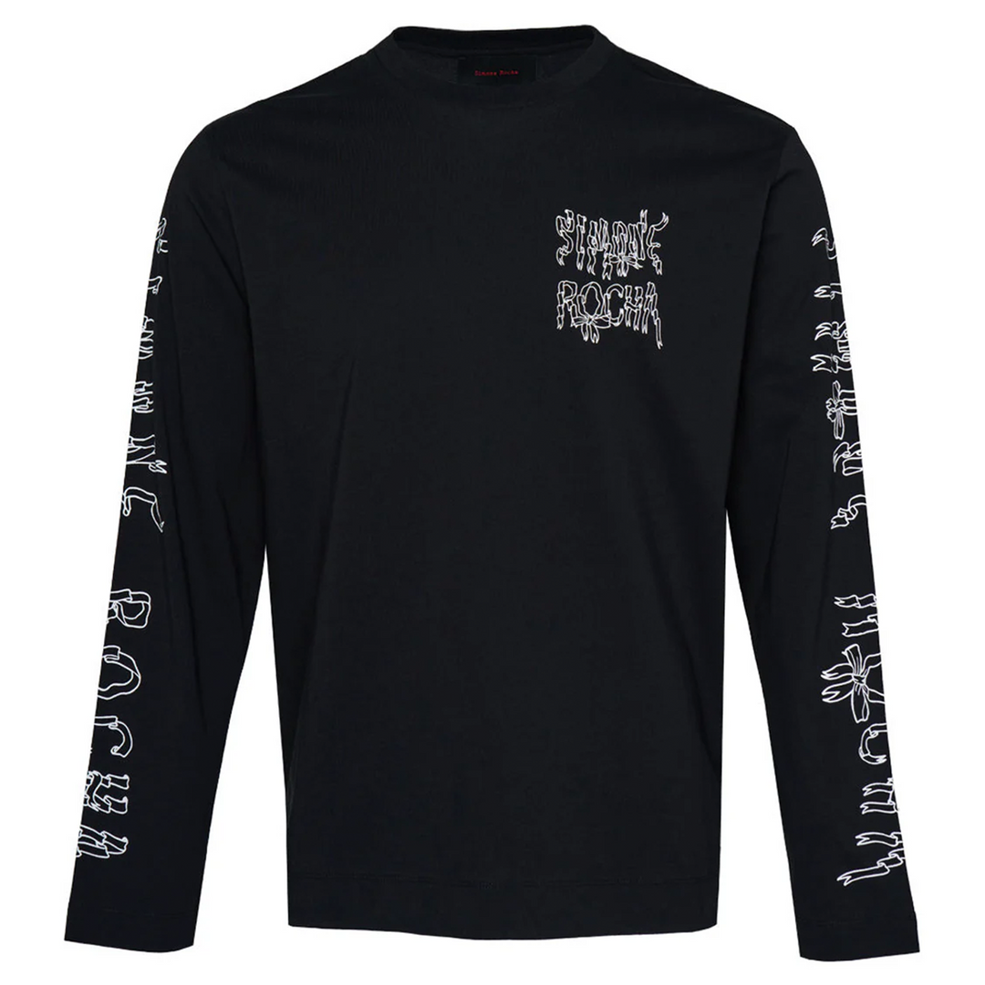 Ribbon Logo Long Sleeve T-Shirt