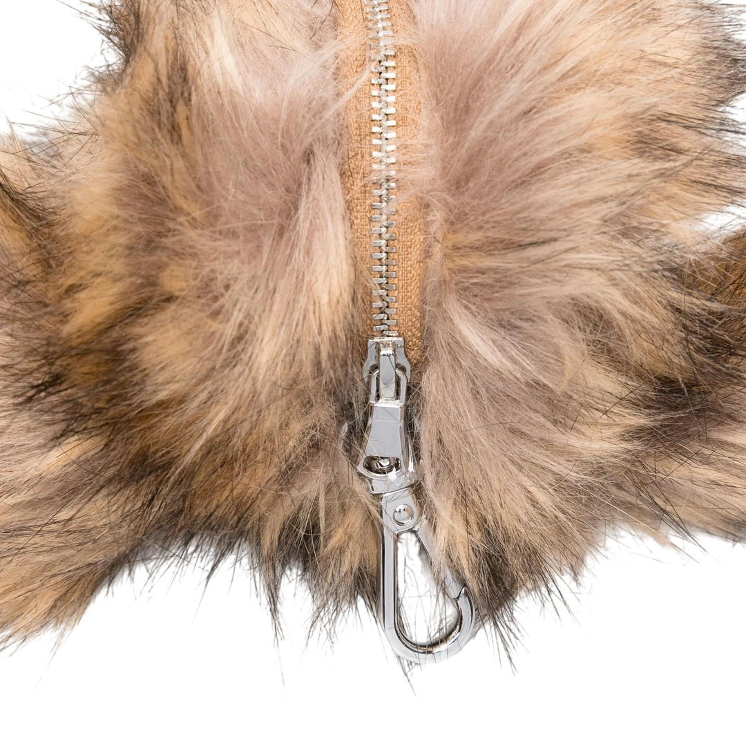 Club21 - Simone Rocha - Faux Fur Hare Coin Purse Bag - COIN POUCHES - Brown