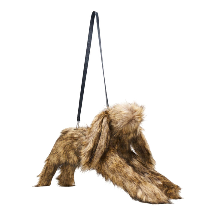 Club21 - Simone Rocha - Faux Fur Hare Crossbody Bag - HANDBAGS - Brown
