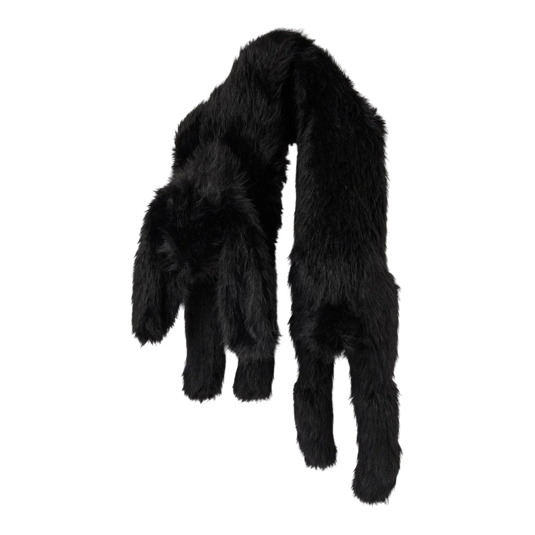 Club21 - Simone Rocha - Long Faux Fur Hare Scarf - SCARVES - Black