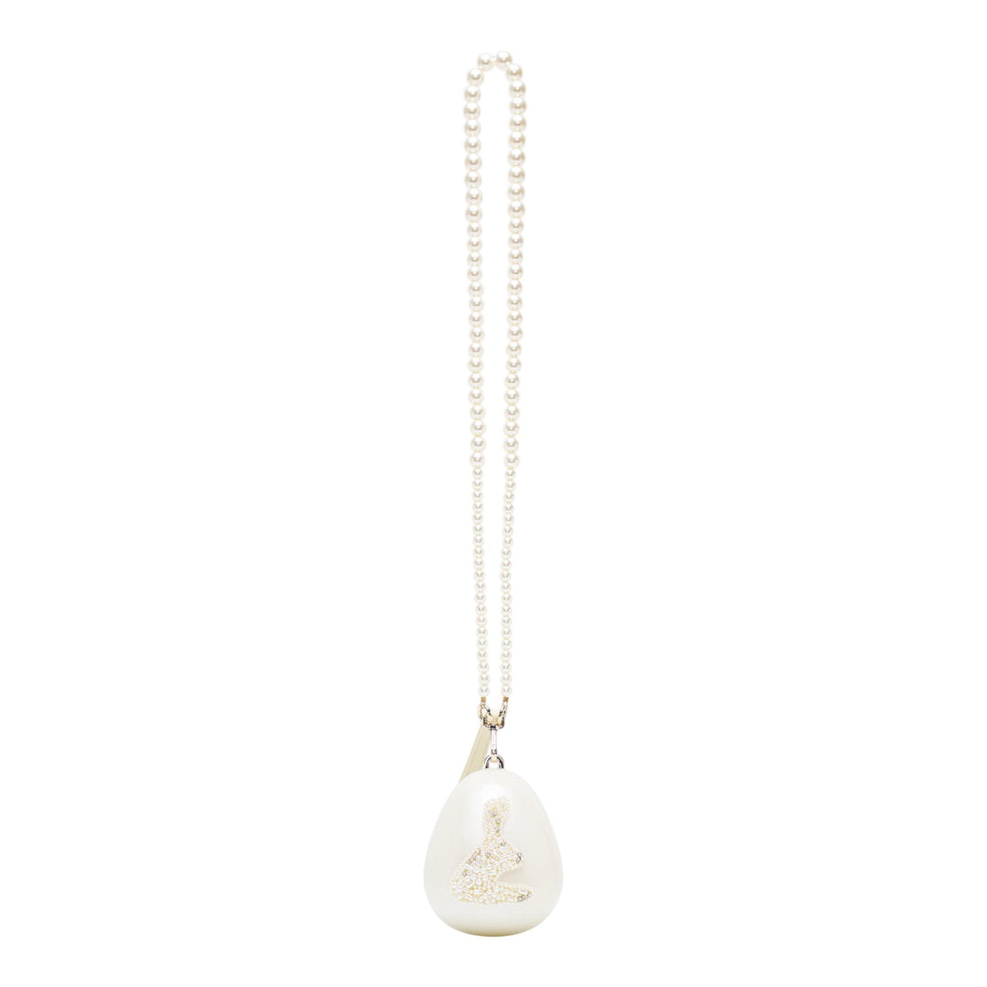 Club21 - Simone Rocha - Micro Egg Bag With Pearl Crossbody - CROSS BODY - White