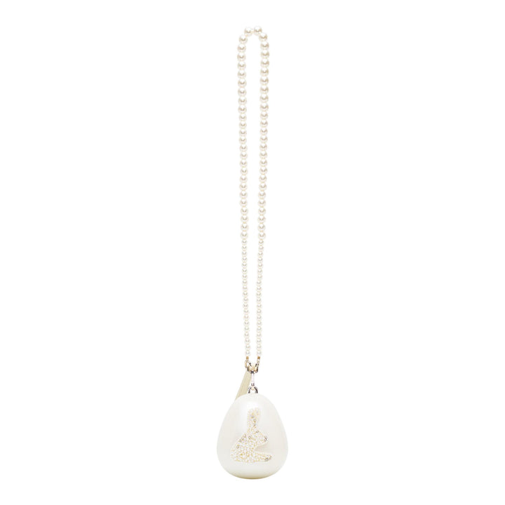 Club21 - Simone Rocha - Micro Egg Bag With Pearl Crossbody - CROSS BODY - White