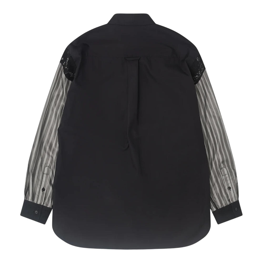 Club21 - Simone Rocha - Trapped Lace Patchwork Easy Shirt - SHIRTS - Black