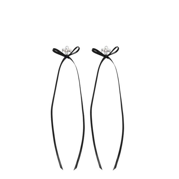 Victorian Bow Ribbon Stud Earrings