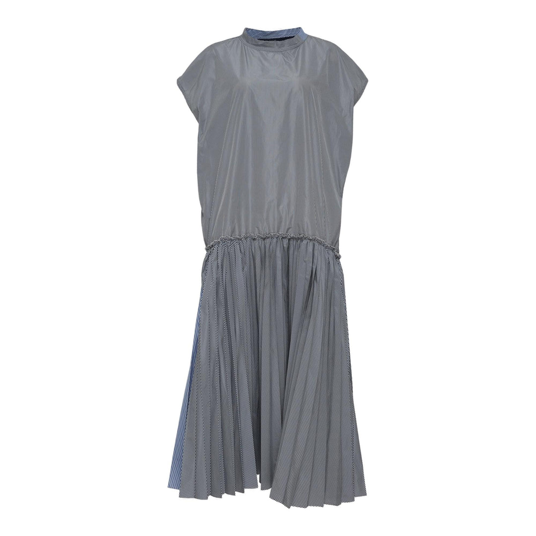 Club21 - Sofie D'Hoore - Cap Sleeve Drop Waist Fun Mix Dress - WOVEN DRESSES - Grey