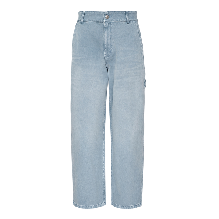 Straight Cut Washed Jeans